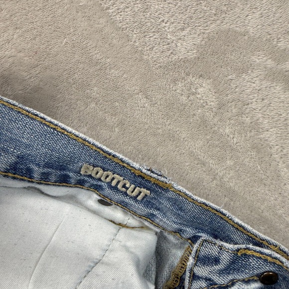 American Eagle Jeans Mens 36x34 Blue Bootcut Light Wash Denim Casual Preppy - Picture 7 of 14